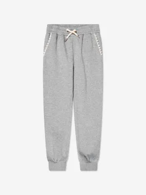 Chloé Girls Braided Pocket Joggers in Grey