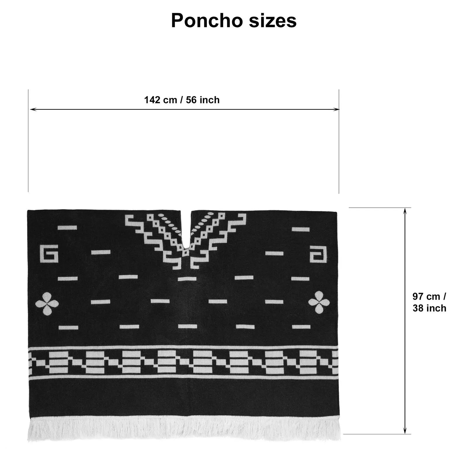 Clint Eastwood Poncho cowboy Serape replica handmade of Alpaca wool Unisex - navy blue