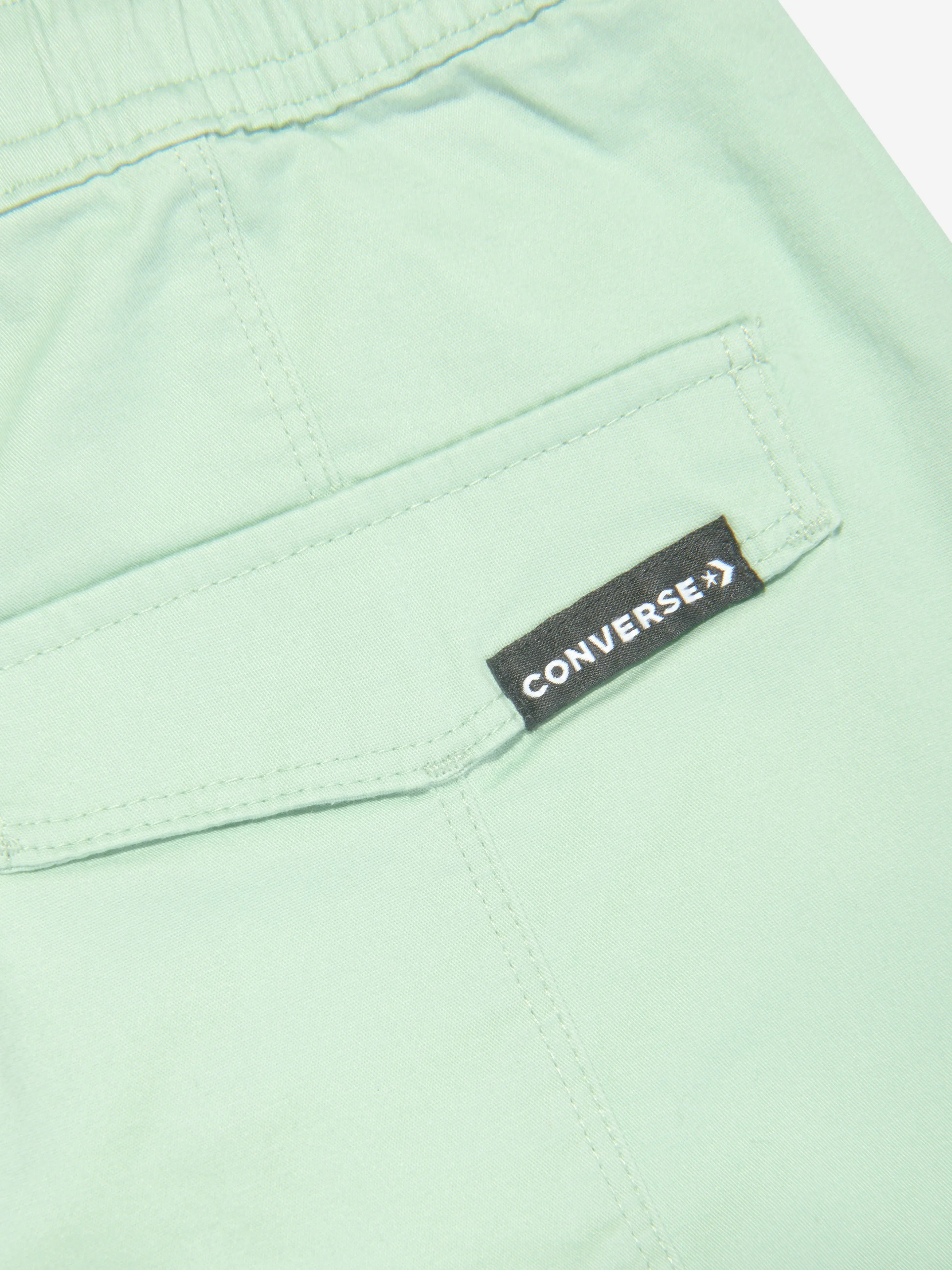 Converse Girls Relaxed Woven Joggers in Green