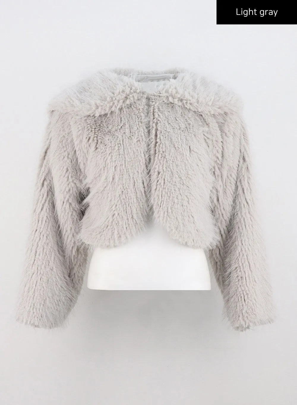 Crop Faux Fur Jacket CN314