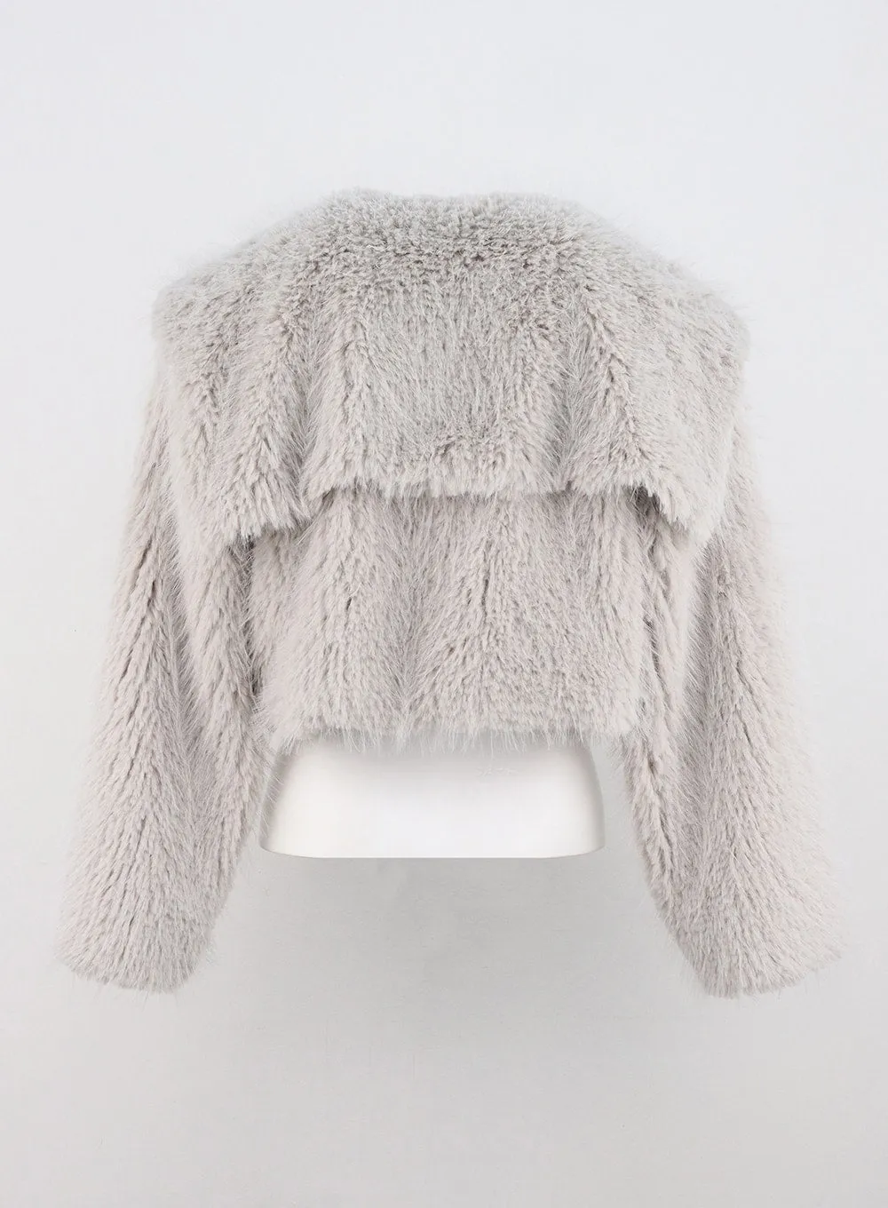 Crop Faux Fur Jacket CN314