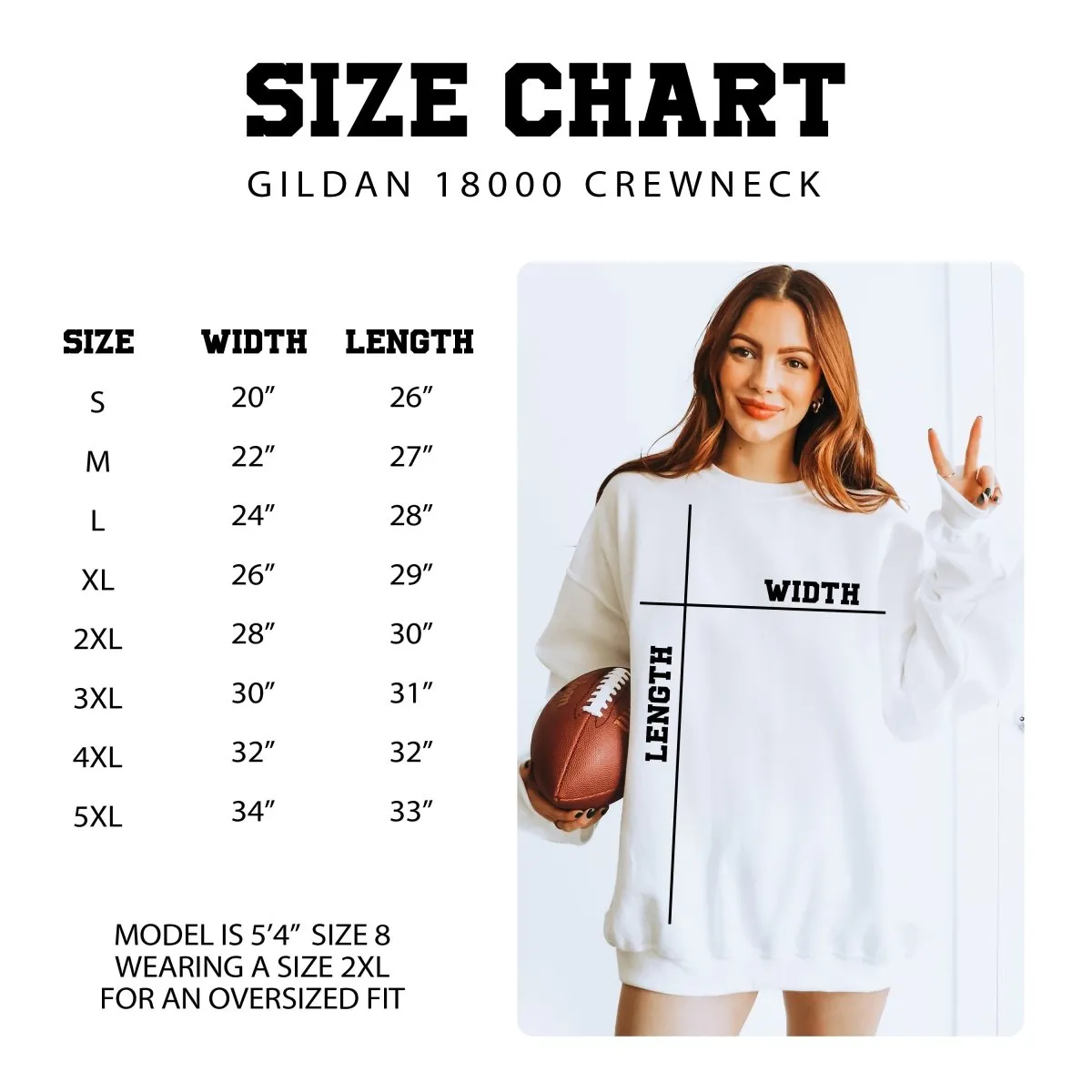 Custom Football Team & Number Sweatshirt