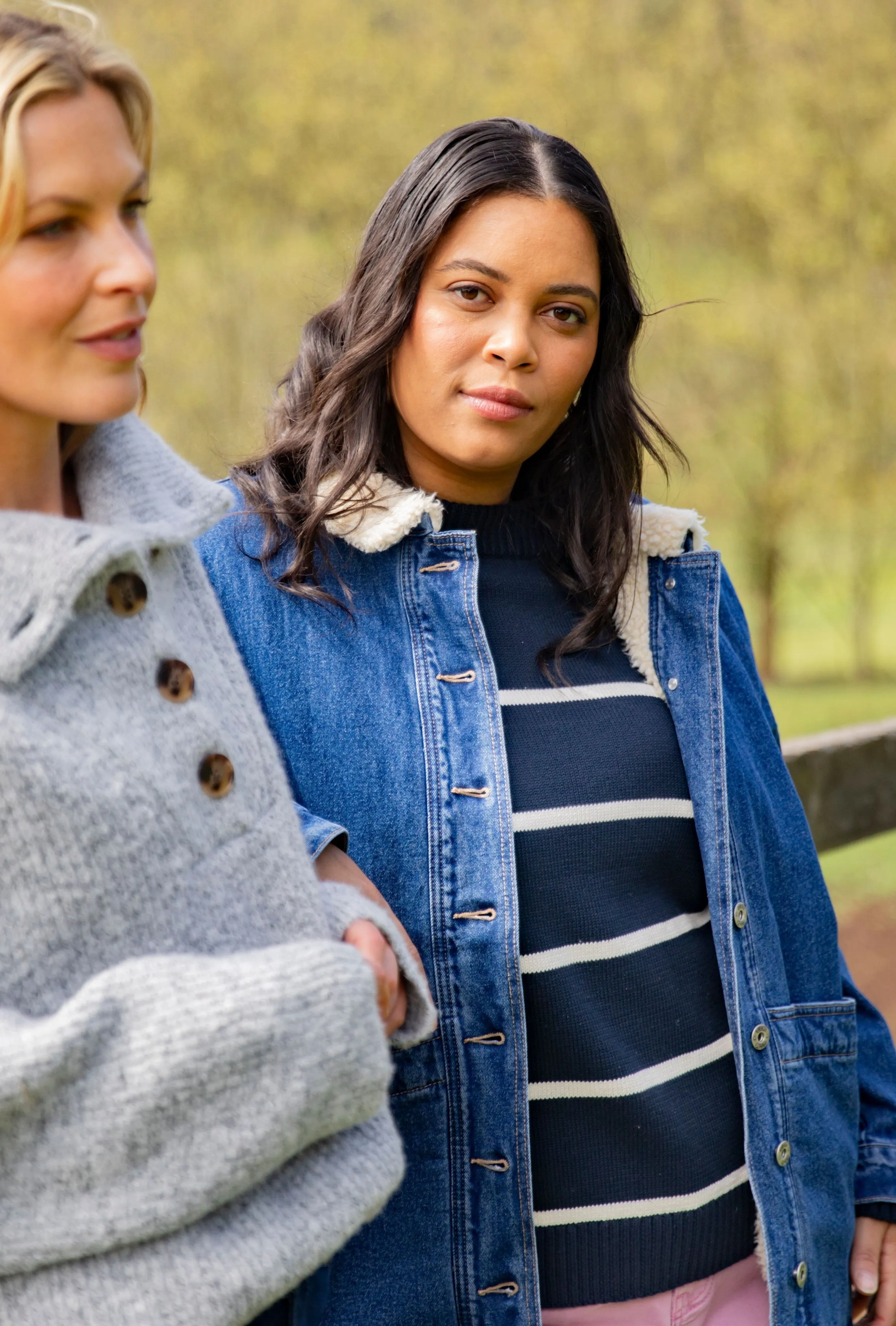 Darcy Denim Shacket - Dark Blue Wash