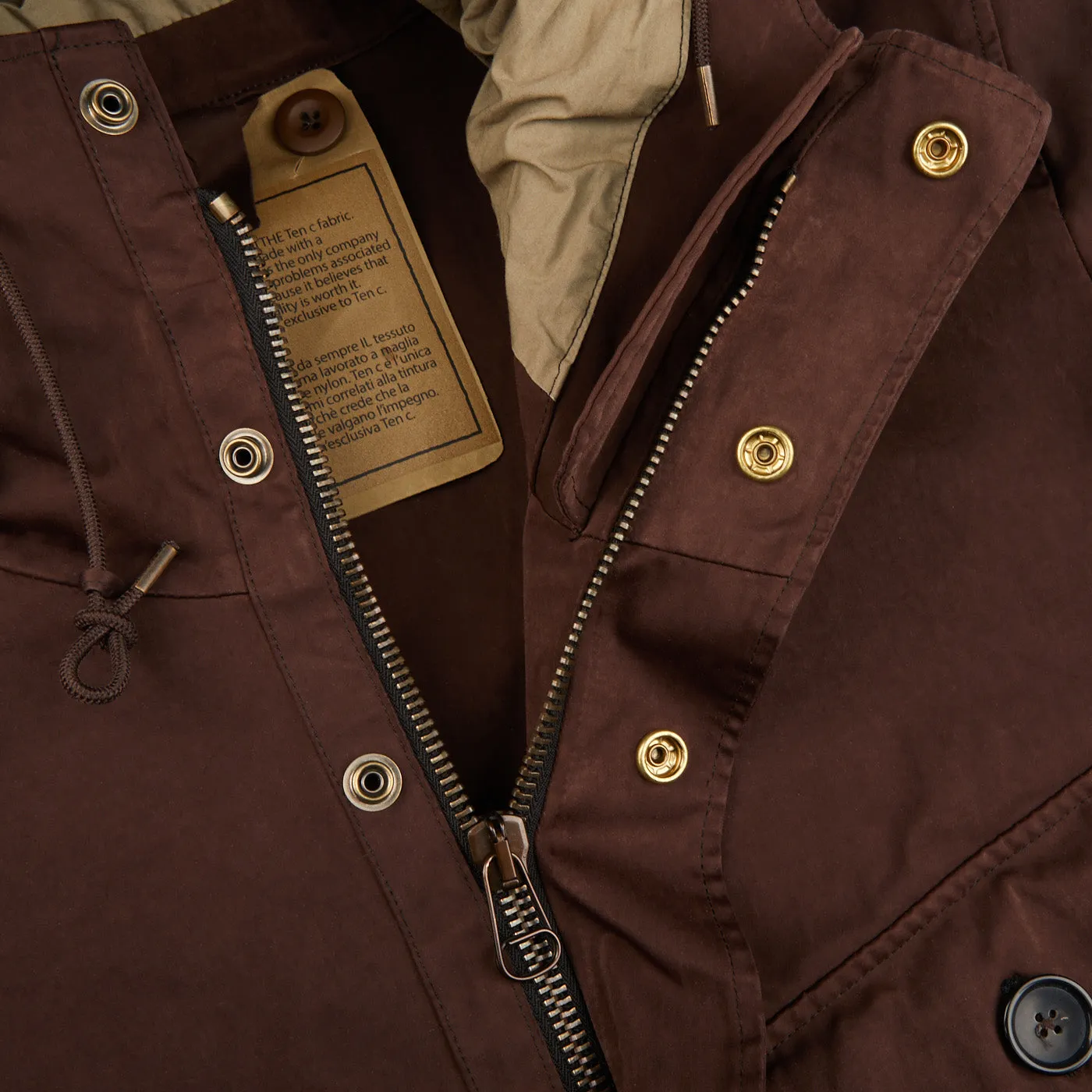 Dark Brown Technical Cyclone Parka