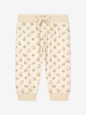 Dolce & Gabbana Baby Moon and Star Joggers in Beige