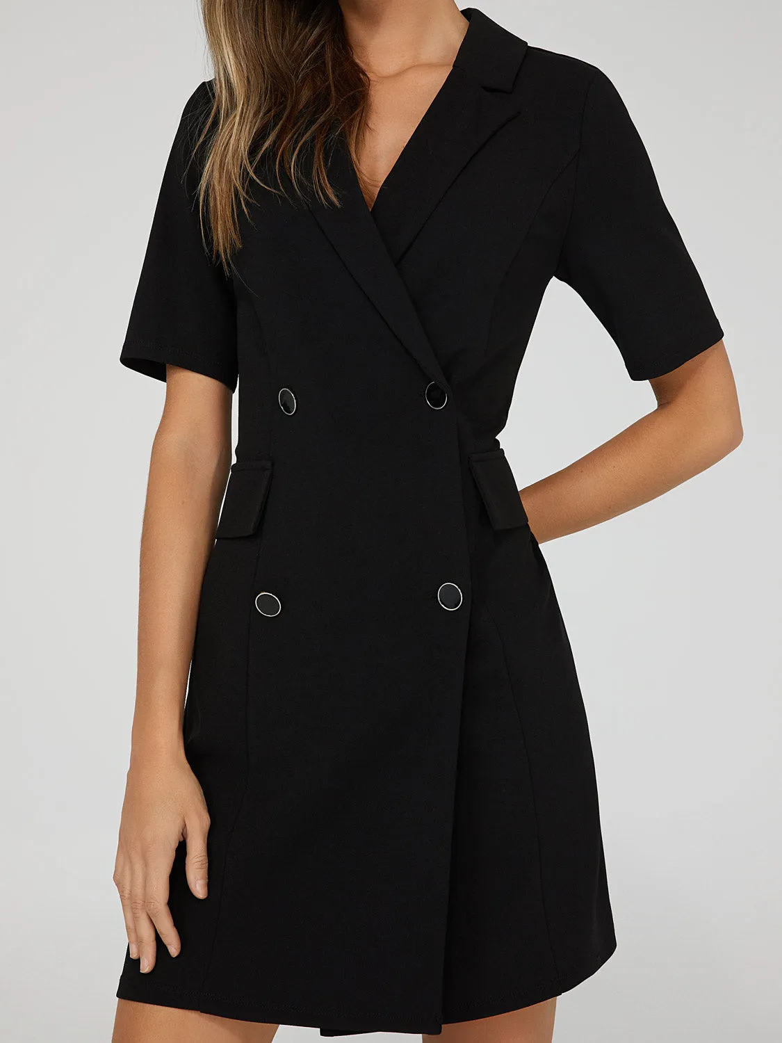 Double-Breasted Blazer Dress