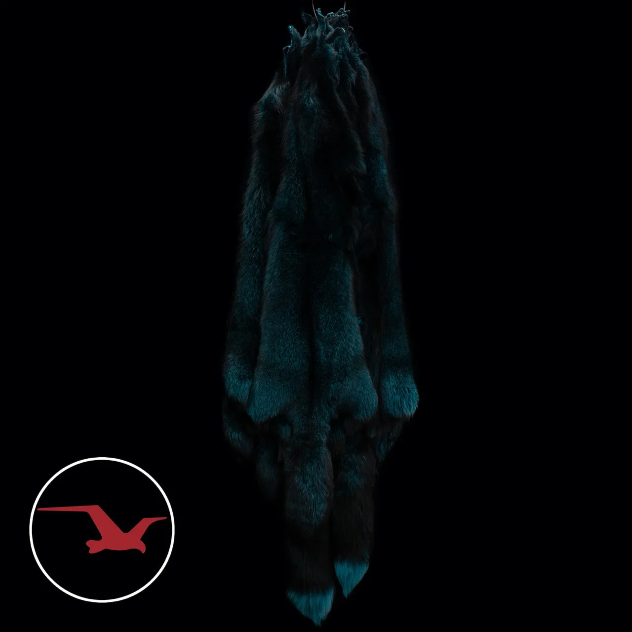 Dyed Indigo (Blue Frost) Fox Fur - Turquoise