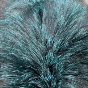 Dyed Indigo (Blue Frost) Fox Fur - Turquoise