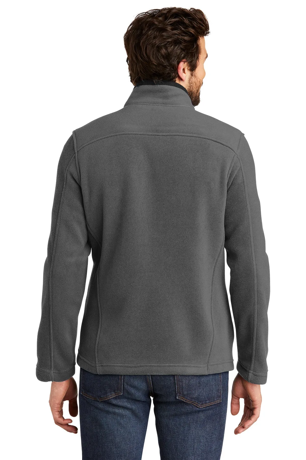 Eddie Bauer Customized Full-Zip Fleece Jackets, Grey Steel