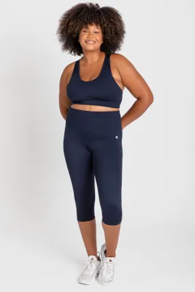 Essential 3/4 Length Tight - Navy