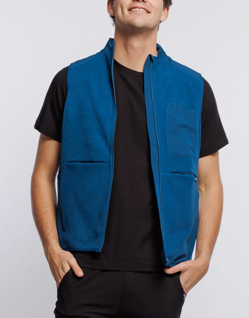 Essential Fleece Vest - Gibraltar Blue