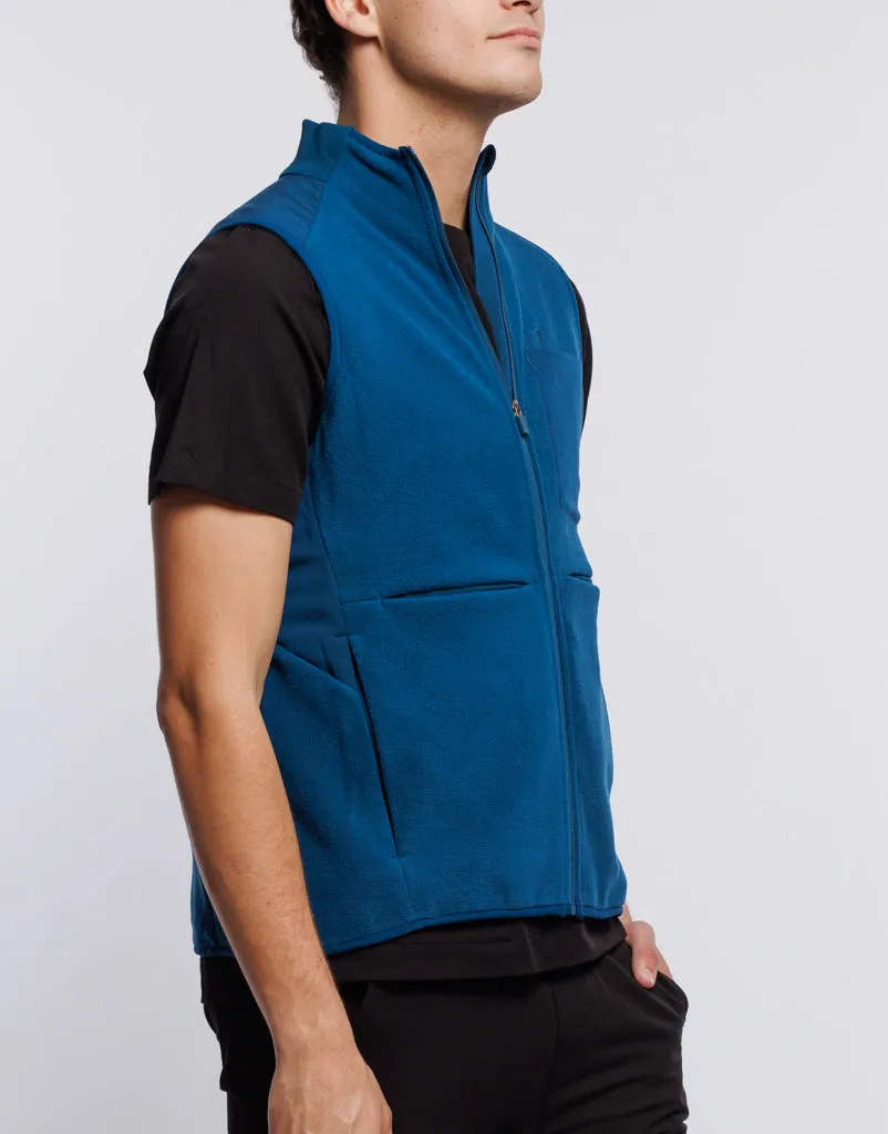 Essential Fleece Vest - Gibraltar Blue