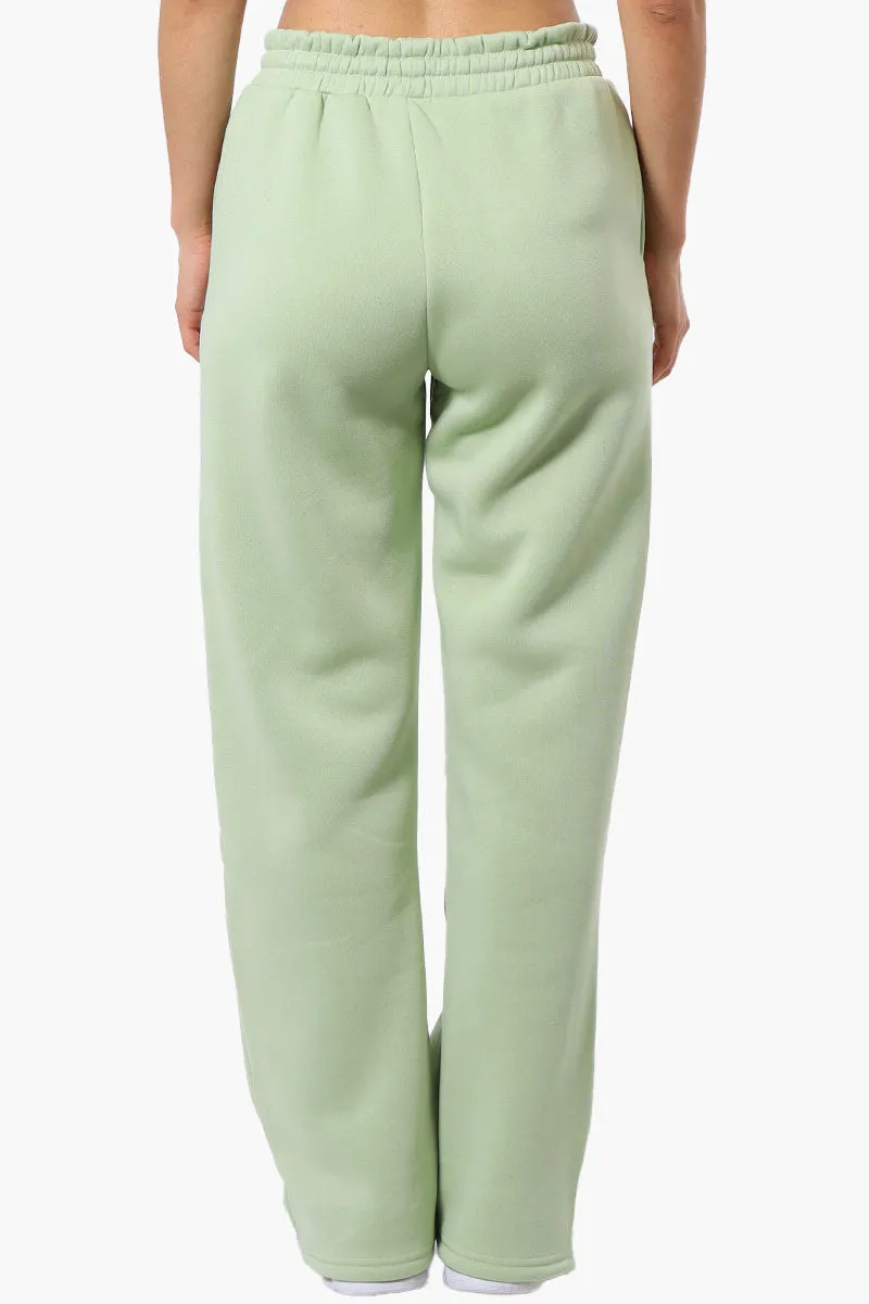 Fahrenheit Tie Waist Basic Sweatpants - Green