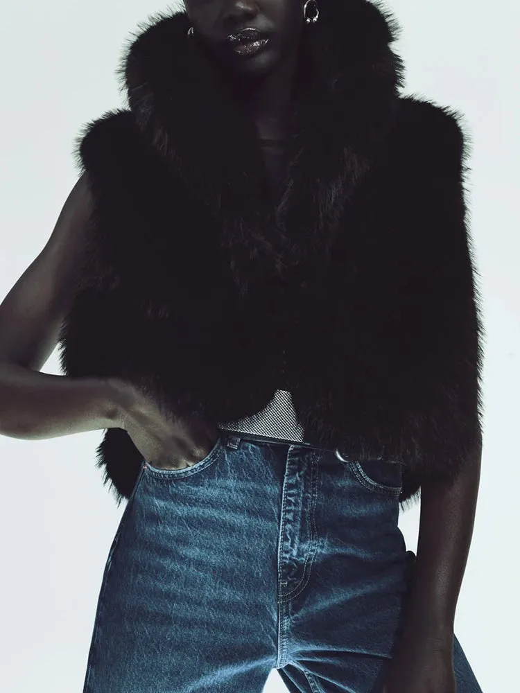 Fluffy Chic Faux Fur Vest