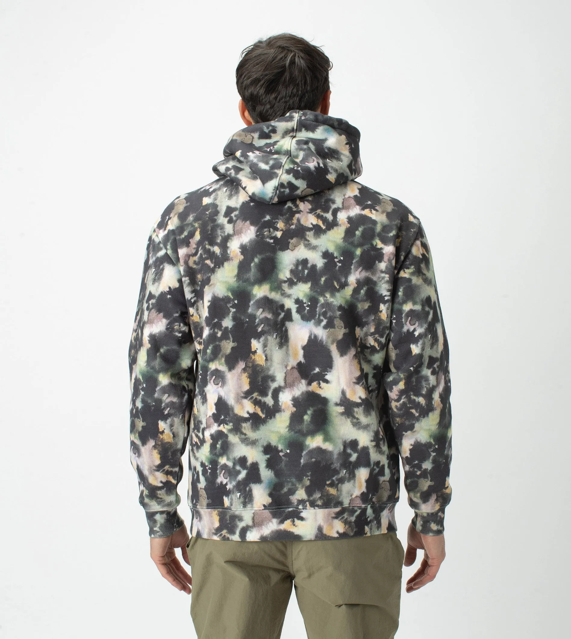 Foliage Lowgo Hood Sweat Moss Multi