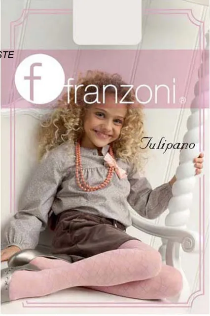 Franzoni Girls Tulipano Diamond Pattern Tights