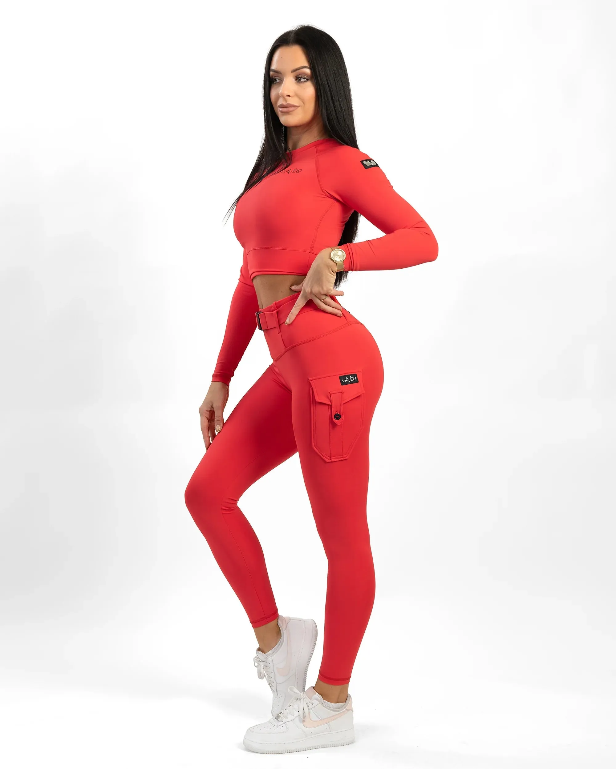 Gavelo Cargo Leggings - Radical Red