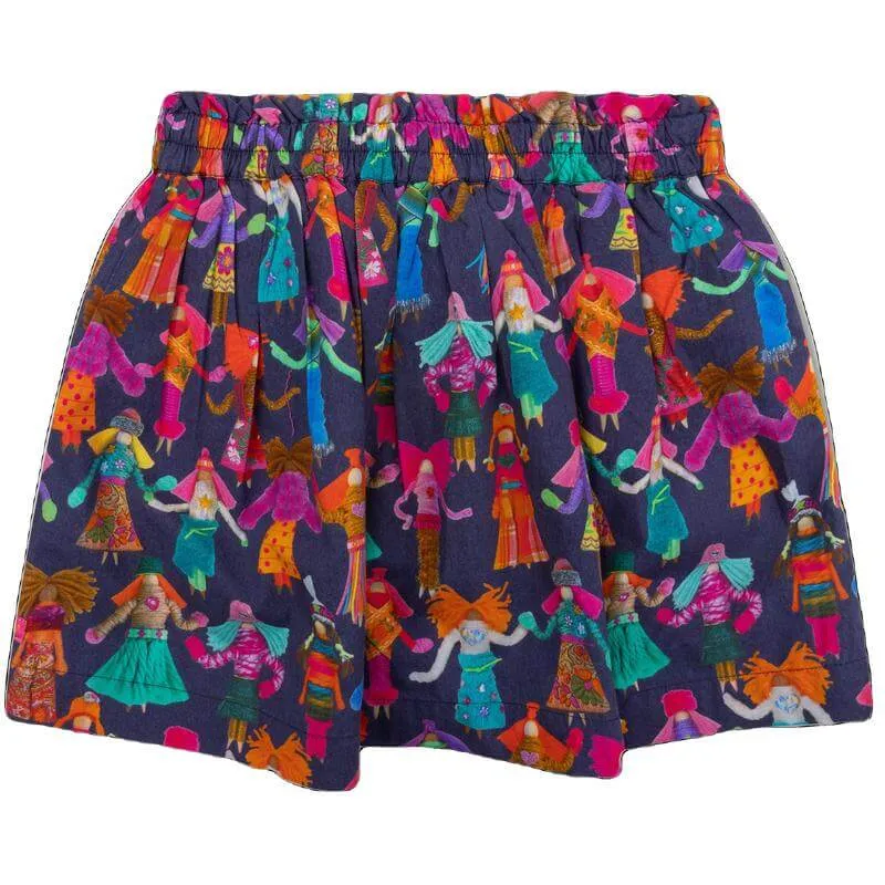 Girls Blue Samba Skirt