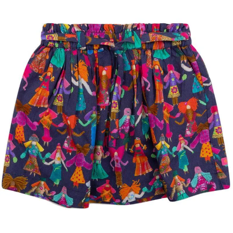 Girls Blue Samba Skirt