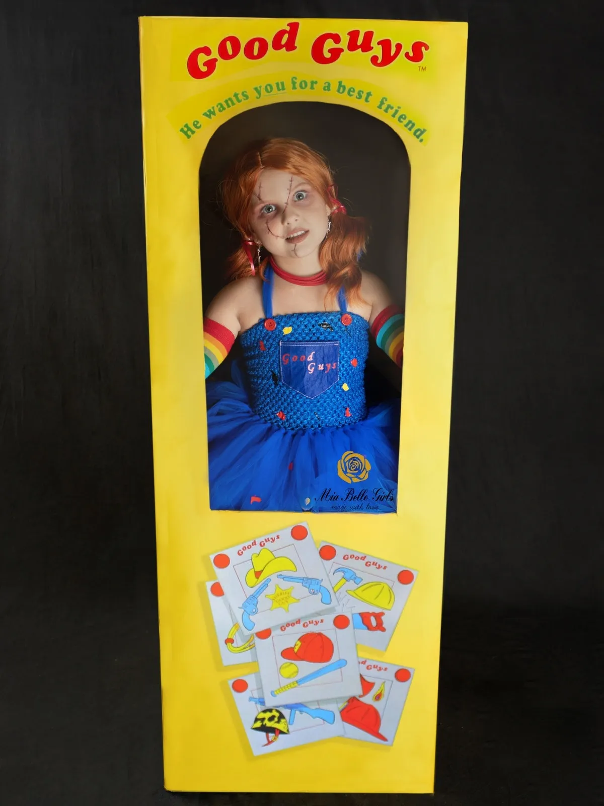 Girls Chucky Inspired Tutu Costume Dress