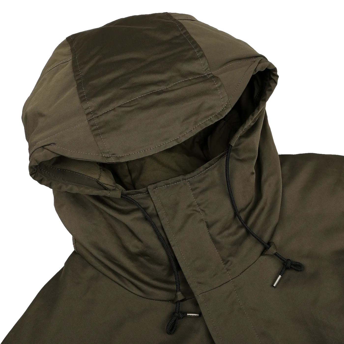 Green Technical Rainstorm Parka