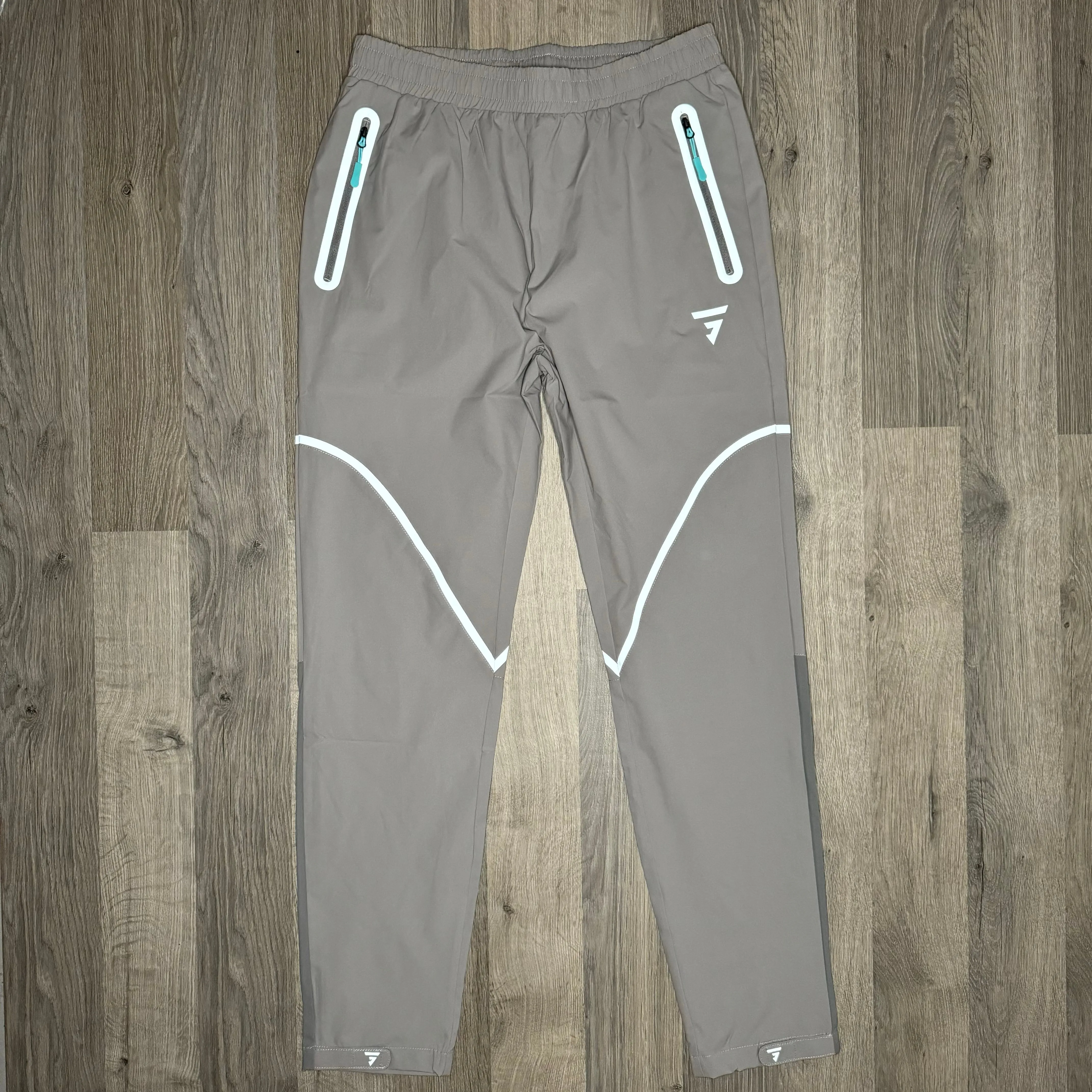 GRIID Reflective Joggers - Grey/Aqua