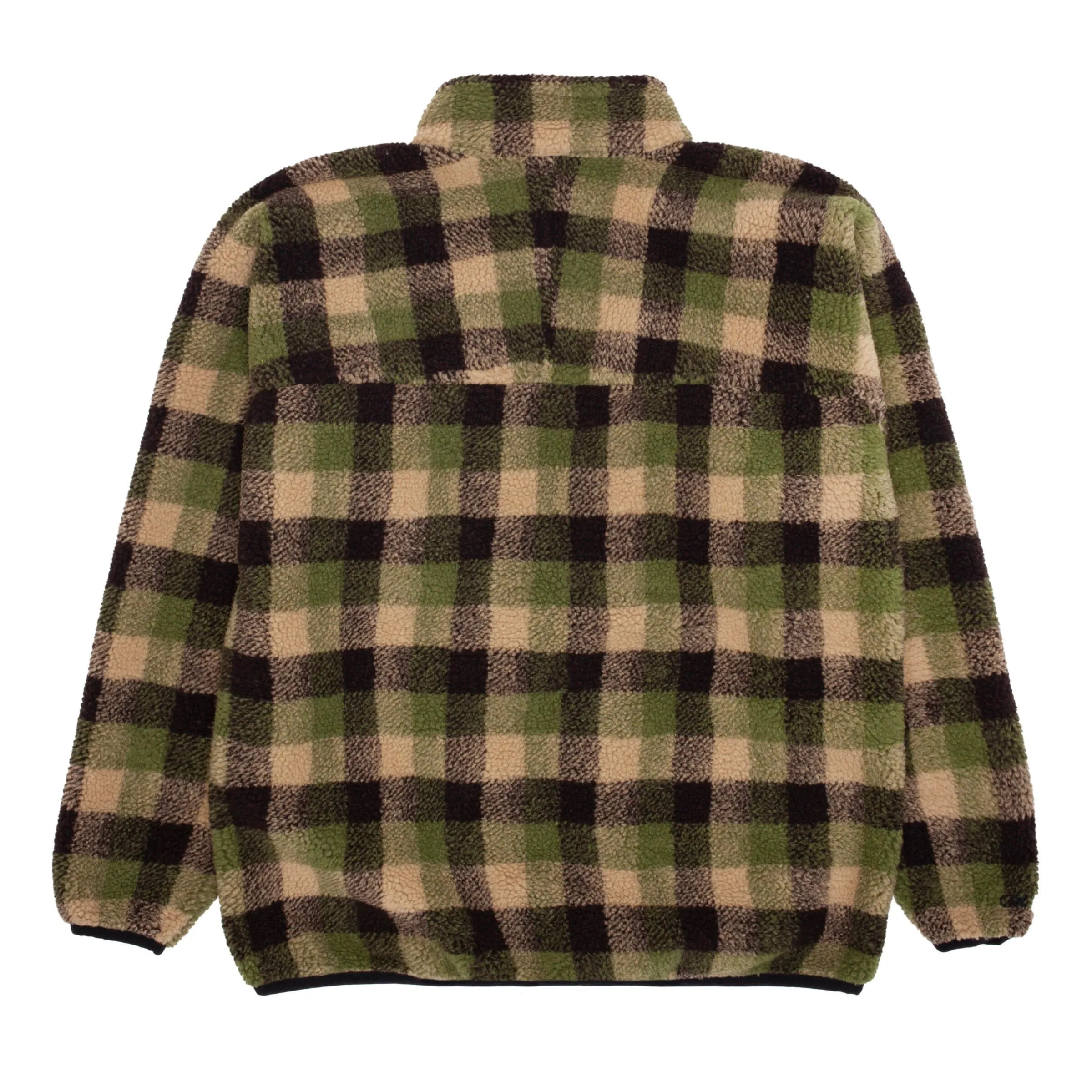 GX1000 Sherpa Fleece Green Plaid Jacket