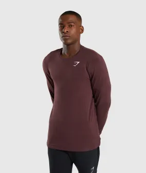 Gymshark Critical Long Sleeve T-Shirt - Red