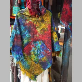 Handcrafted Poncho Psychedelic