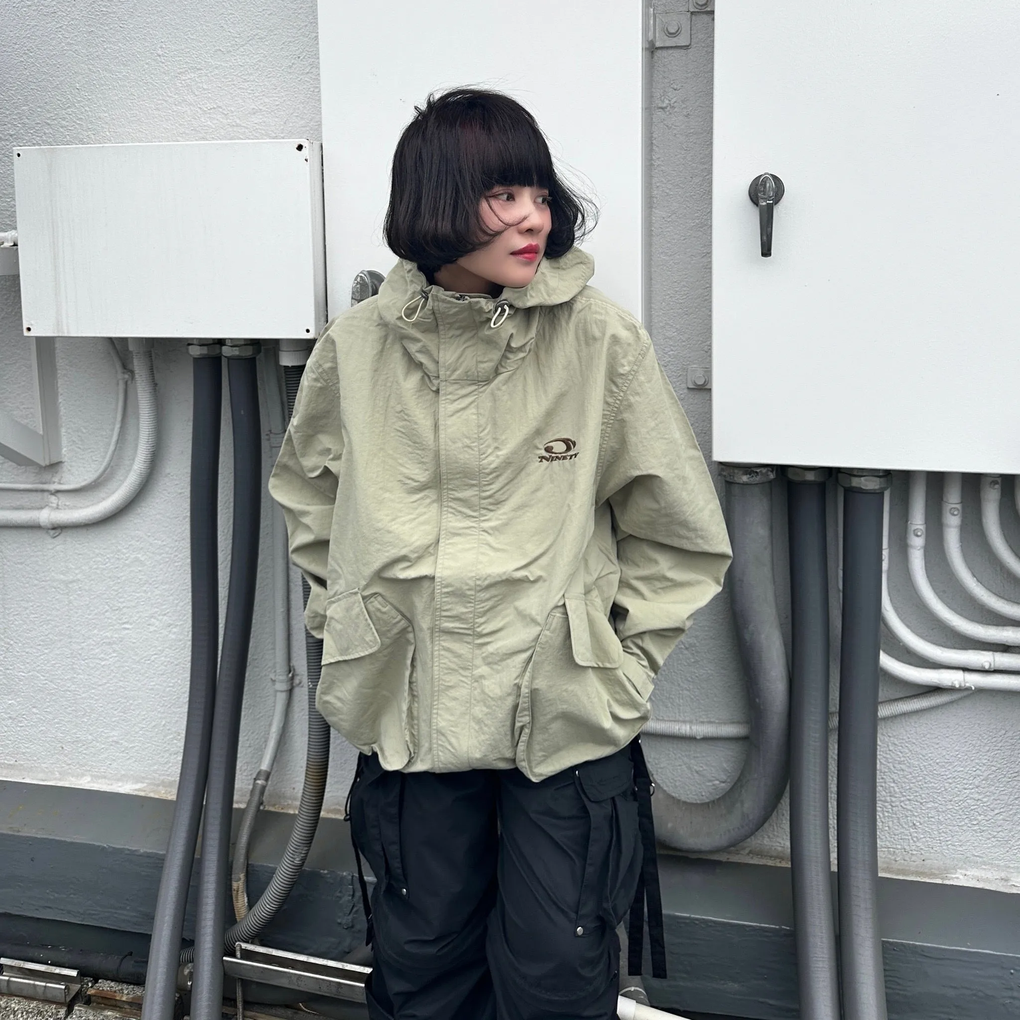 Heisei Logo Tech Nylon Parka