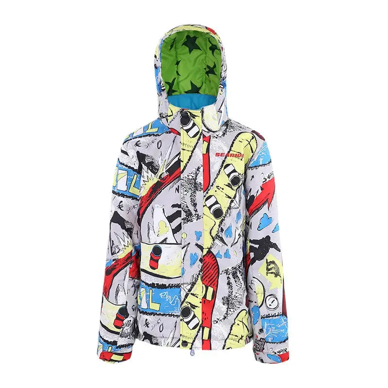 Hotian Boys Colorful Winter Warm Snowboard Ski Jacket