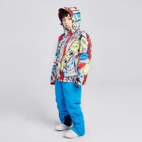 Hotian Boys Colorful Winter Warm Snowboard Ski Jacket