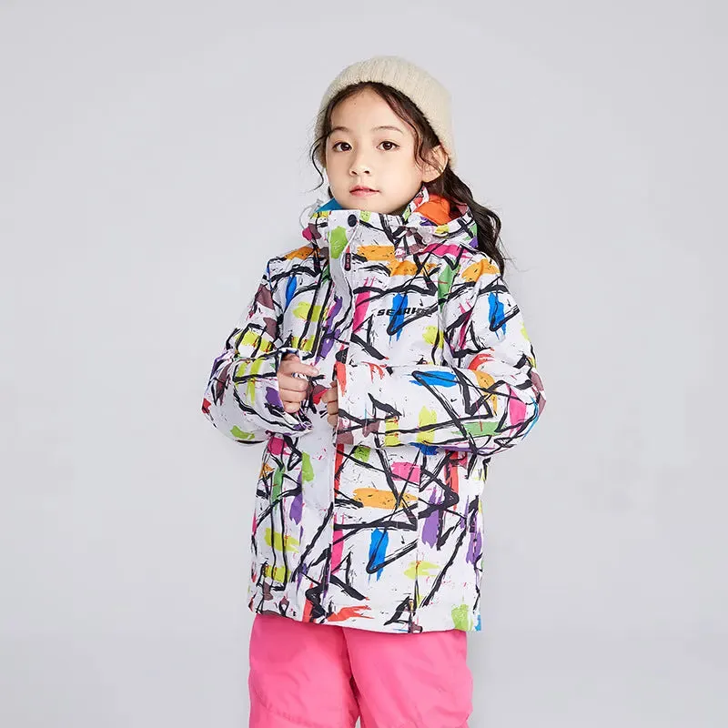 Hotian Boys Colorful Winter Warm Snowboard Ski Jacket