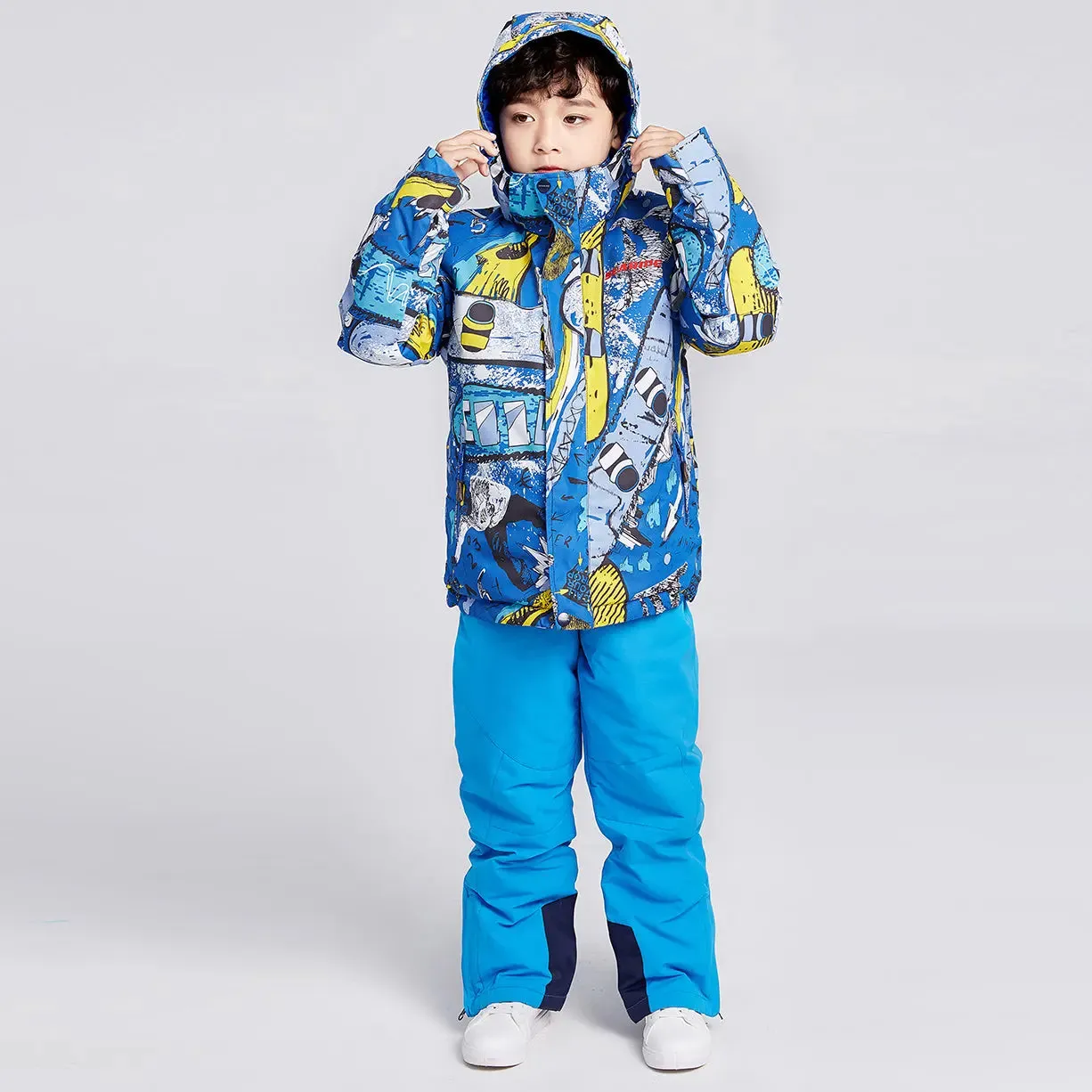 Hotian Boys Colorful Winter Warm Snowboard Ski Jacket