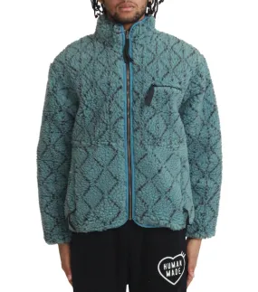 Kapital Do-Gi Sashiko Boa Fleece Reversible Blouson Blue