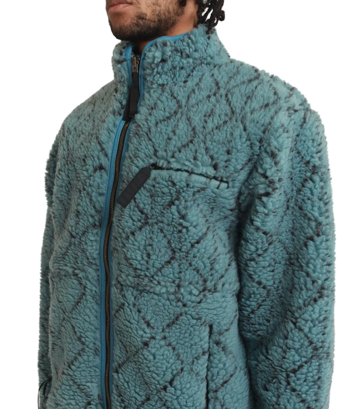 Kapital Do-Gi Sashiko Boa Fleece Reversible Blouson Blue