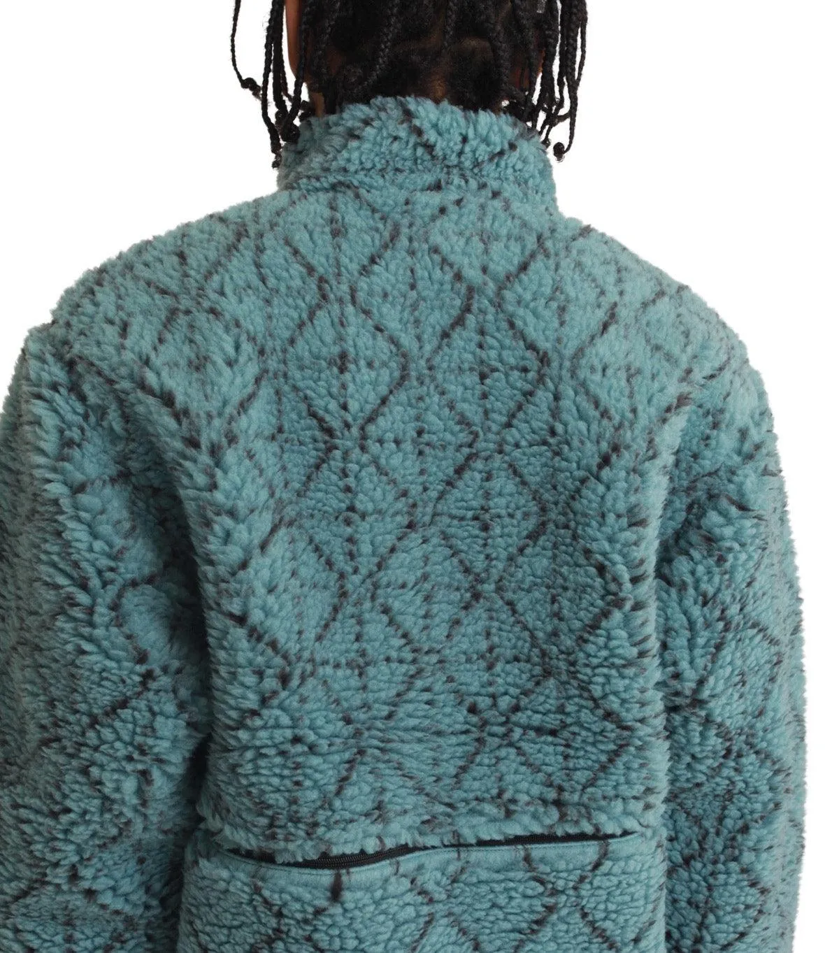 Kapital Do-Gi Sashiko Boa Fleece Reversible Blouson Blue