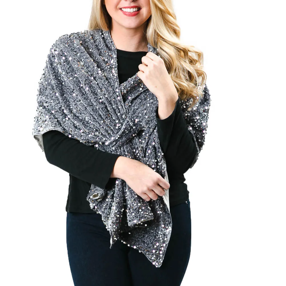 Krystal Sequins Keyhole Wrap