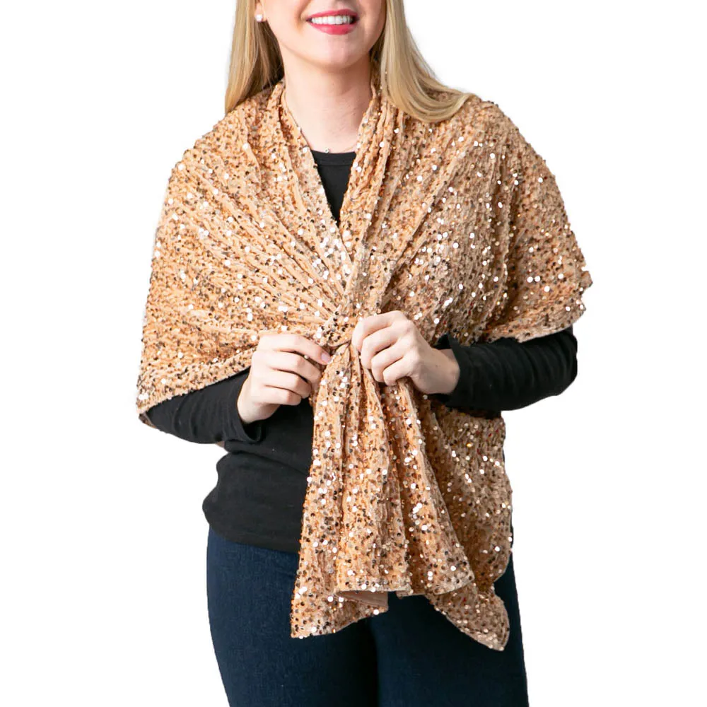 Krystal Sequins Keyhole Wrap