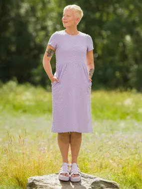 Larissa Dress Lavender Dot