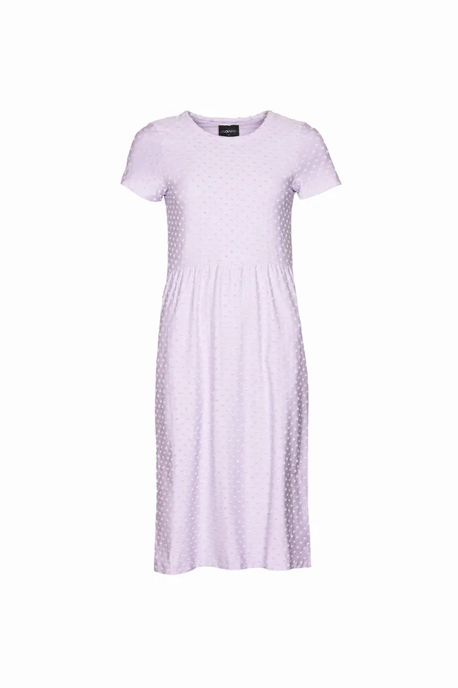 Larissa Dress Lavender Dot