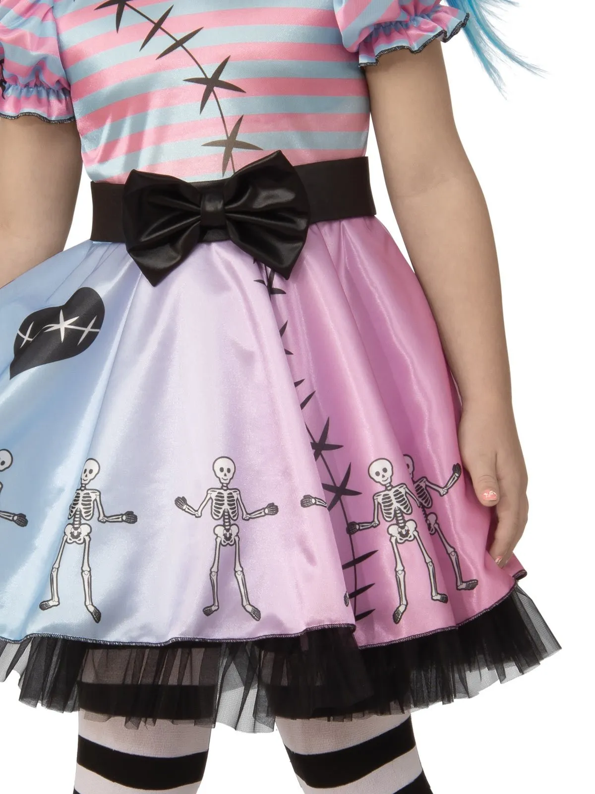 Little Blue Skelly Girl Costume for Kids