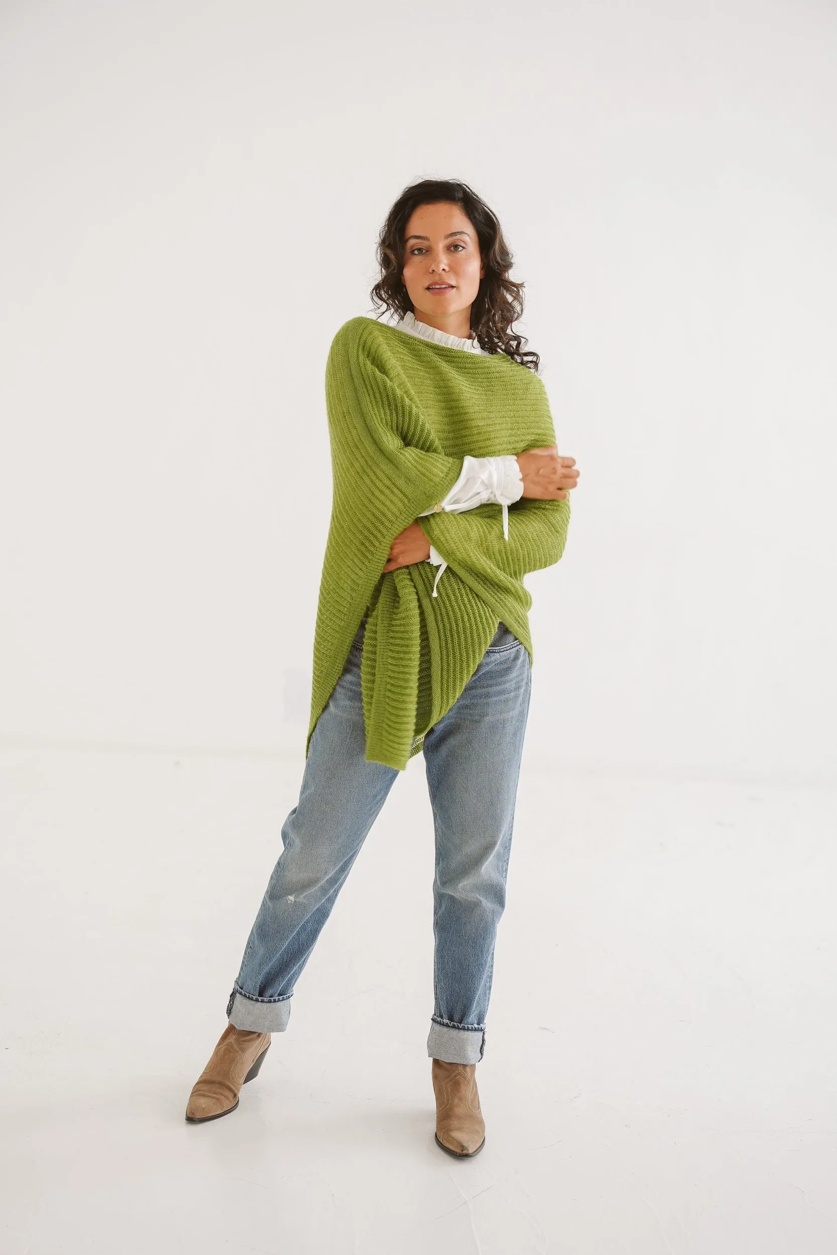 Meadow Mohair Silk Poncho