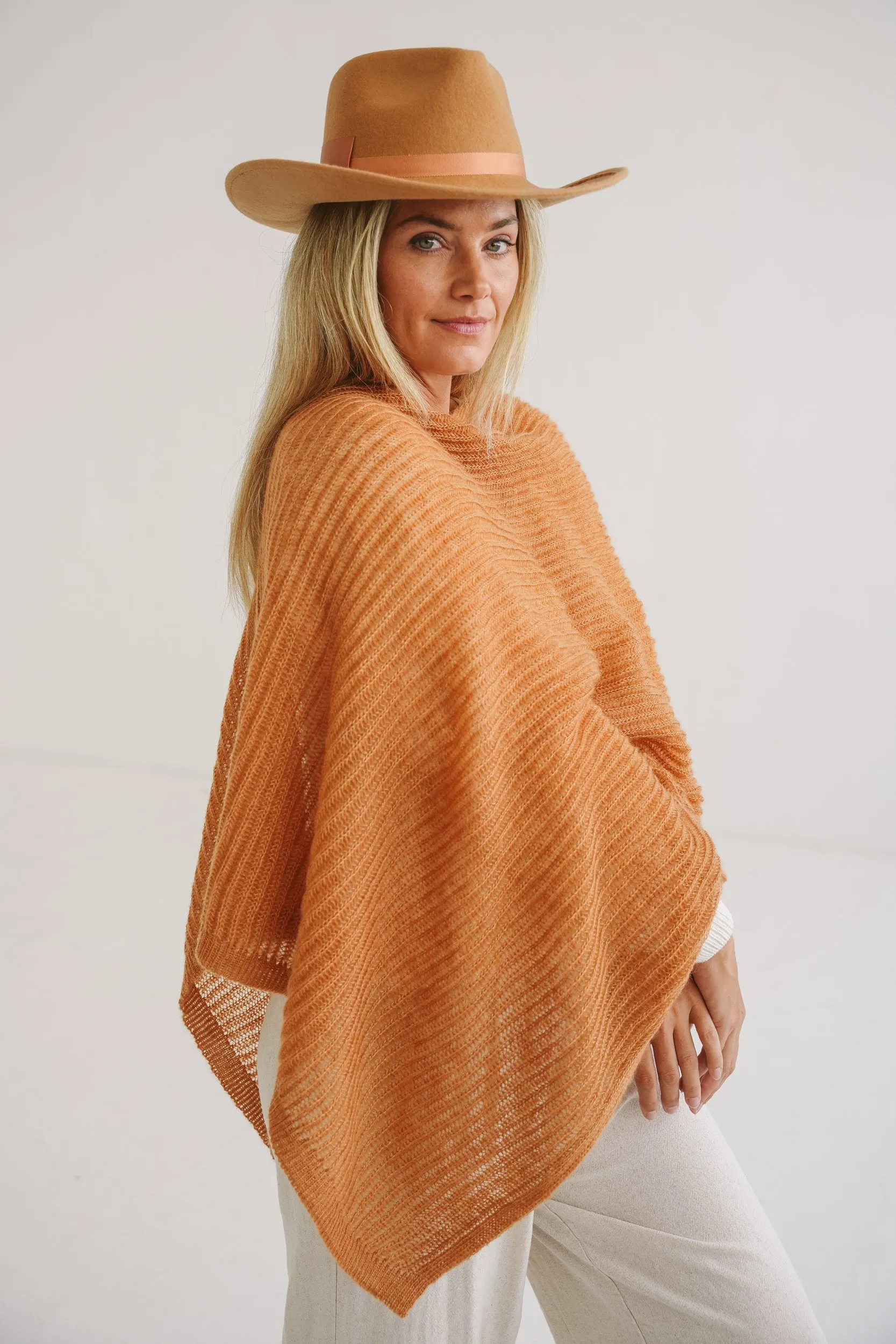 Meadow Mohair Silk Poncho