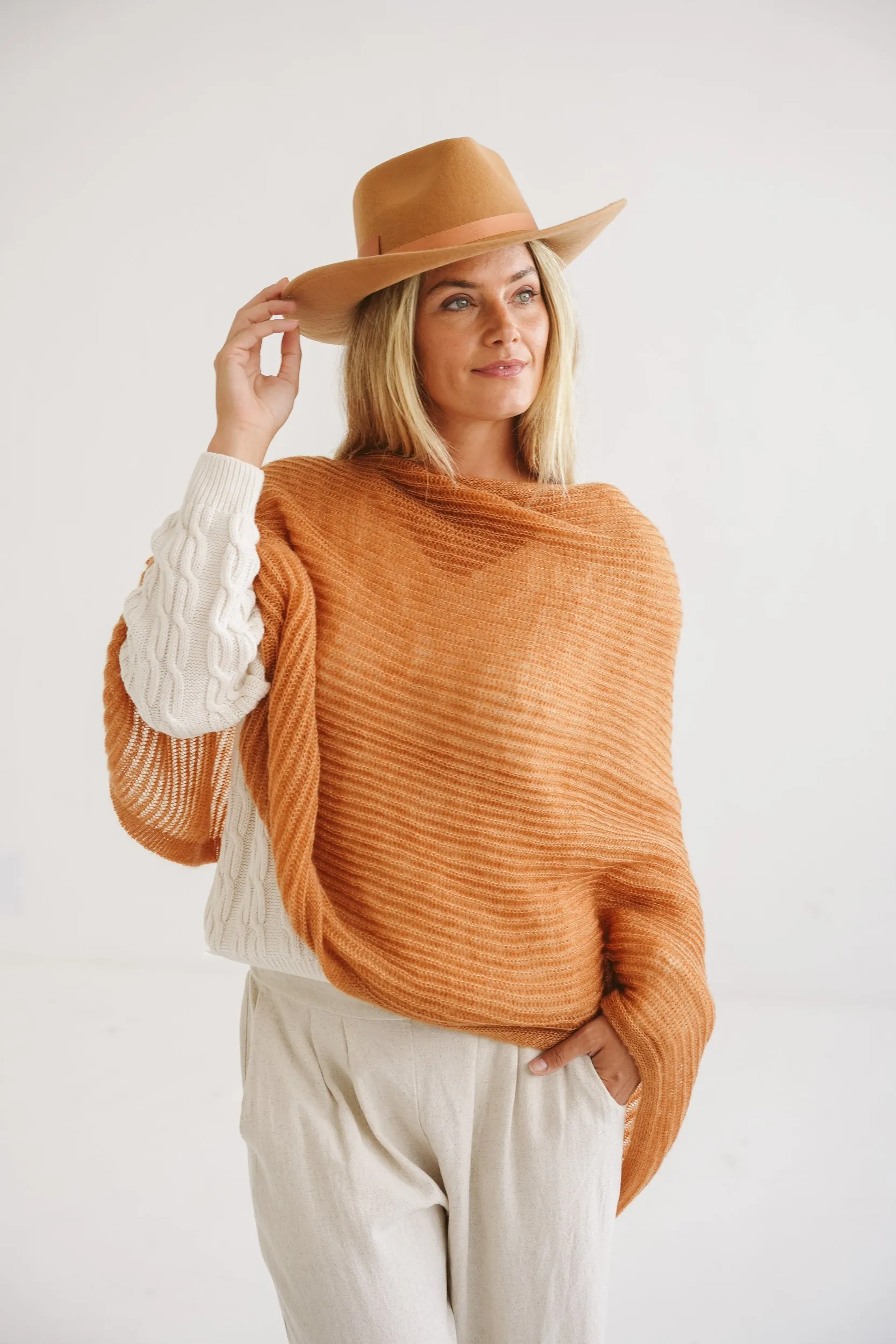 Meadow Mohair Silk Poncho