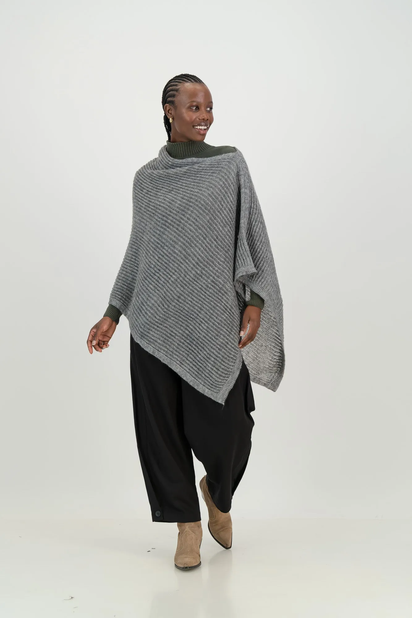 Meadow Mohair Silk Poncho