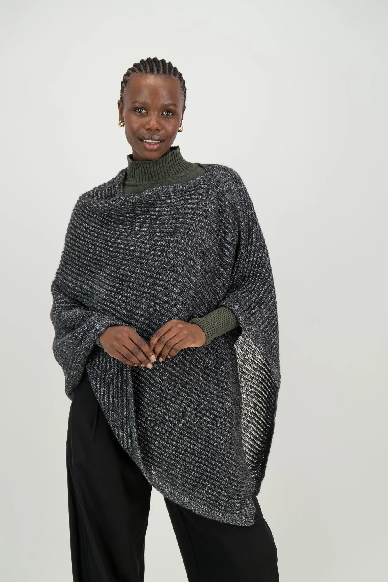 Meadow Mohair Silk Poncho