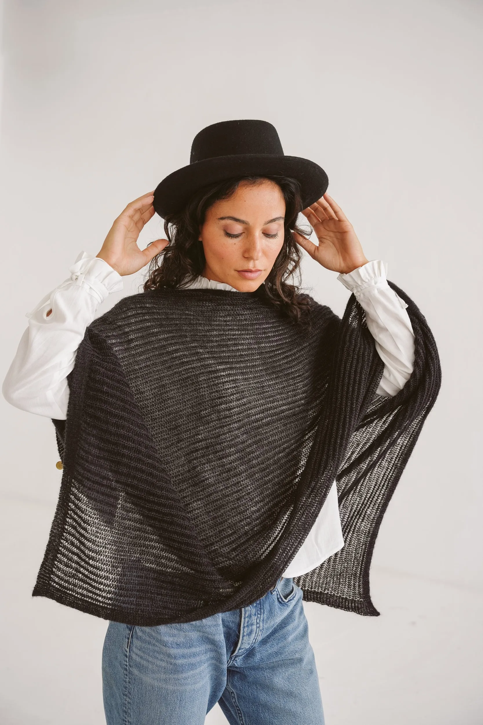 Meadow Mohair Silk Poncho