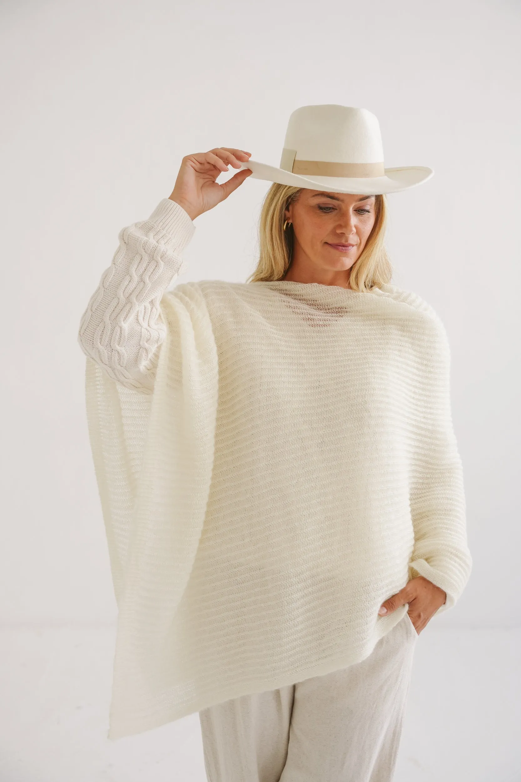 Meadow Mohair Silk Poncho