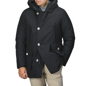 Melton Blue Stretch Nylon Arctic Parka